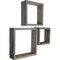 Ekena Millwork Square, Open Back, Vintage Farmhouse Shadow Box Shelves, Barnwood Decor Collection, PK3 DECR15SBSQOBGY - alternate 2